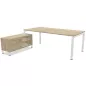RIO DIRECTION│Bureau de direction L 200 p 100 avec rangements RIO DIRECTION│Bureau de direction L 200 p 100 avec rangements