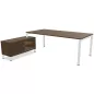 RIO DIRECTION│Bureau de direction L 200 p 100 avec rangements RIO DIRECTION│Bureau de direction L 200 p 100 avec rangements