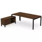 RIO DIRECTION│Bureau de direction L 200 p 100 avec rangements RIO DIRECTION│Bureau de direction L 200 p 100 avec rangements