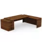 KARA│Bureau de direction avec retour et caisson porteur│4 décors bois à choix
