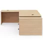 KARA│Bureau de direction avec retour et caisson porteur│4 décors bois à choix