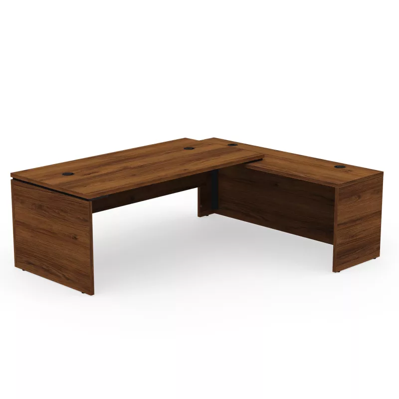 KARA DIRECTION│Bureau de direction avec retour│4 décors bois à choix