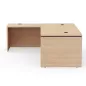 KARA│Bureau de direction avec retour│4 décors bois à choix