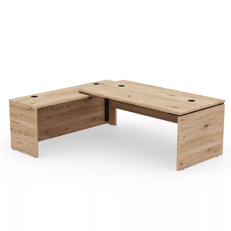 KARA│Bureau de direction avec retour│4 décors bois à choix
