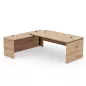 KARA DIRECTION│Bureau de direction avec retour│4 décors bois à choix