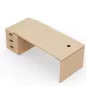 KARA DIRECTION│Bureau de direction avec caisson porteur│4 décors bois à choix