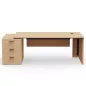 KARA DIRECTION│Bureau de direction avec caisson porteur│4 décors bois à choix