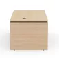 KARA DIRECTION│Bureau de direction avec caisson porteur│4 décors bois à choix