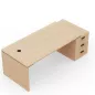 KARA DIRECTION│Bureau de direction avec caisson porteur│4 décors bois à choix