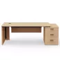 KARA DIRECTION│Bureau de direction avec caisson porteur│4 décors bois à choix