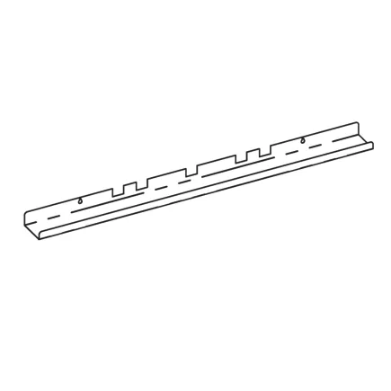 KARA│Goulotte horizontale sous bureau L 120 cm noire