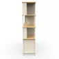 KARL RANGEMENT│Bibliothèque Largeur 141 cm avec 2 portes et 3 tiroirs│Lin / Chêne naturel KARL RANGEMENT│Bibliothèque Largeur 141 cm avec 2 portes et 3 tiroirs│Lin / Chêne naturel