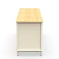 KARL RANGEMENT│Crédence Largeur 141 cm avec 2 portes et 3 tiroirs│Lin ou Bois noir / Chêne naturel KARL RANGEMENT│Crédence Largeur 141 cm avec 2 portes et 3 tiroirs│Lin ou Bois noir / Chêne naturel
