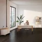 KARL RANGEMENT│Crédence Largeur 141 cm avec 2 portes et 3 tiroirs│Lin ou Bois noir / Chêne naturel KARL RANGEMENT│Crédence Largeur 141 cm avec 2 portes et 3 tiroirs│Lin ou Bois noir / Chêne naturel