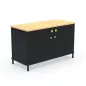 KARL RANGEMENT│Crédence Largeur 100 cm avec 2 portes│Lin ou Bois noir / Chêne naturel KARL RANGEMENT│Crédence Largeur 100 cm avec 2 portes│Lin ou Bois noir / Chêne naturel