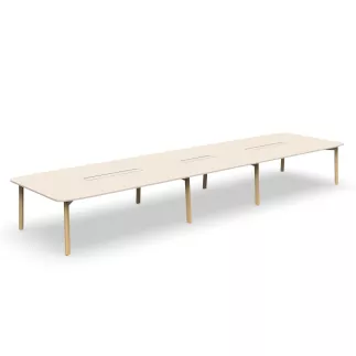 KARL│Table rectangulaire avec trappe 18-20 personnes L560xP150 cm
