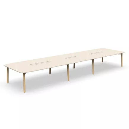 KARL│Table rectangulaire avec trappe 18-20 personnes L560xP150 cm