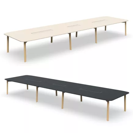 KARL│Table rectangulaire avec trappe 18-20 personnes L560xP150 cm