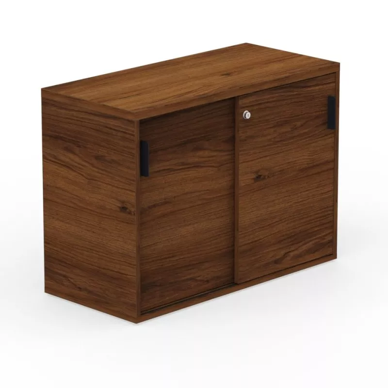 KARA RANGEMENT│Armoire Hauteur 73.5 x Largeur 100 cm - 2 portes coulissantes│4 coloris à choix