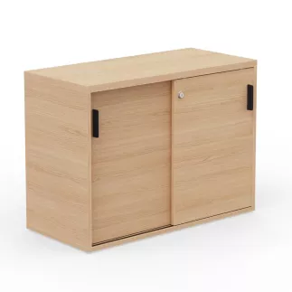 KARA RANGEMENT│Armoire Hauteur 73.5 x Largeur 100 cm - 2 portes coulissantes│4 coloris à choix