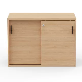 KARA RANGEMENT│Armoire Hauteur 73.5 x Largeur 100 cm - 2 portes coulissantes│4 coloris à choix