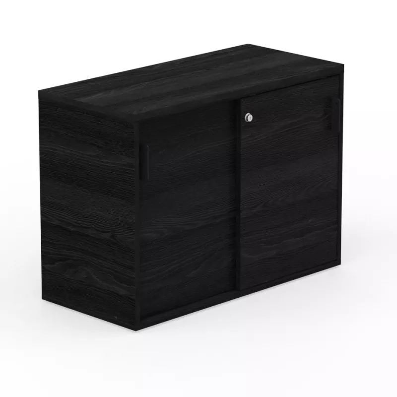 KARA RANGEMENT│Armoire Hauteur 73.5 x Largeur 100 cm - 2 portes coulissantes│4 coloris à choix
