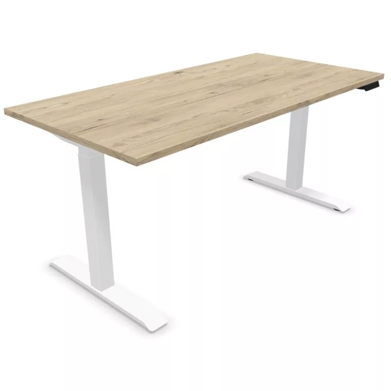 LUTZ 2 épaisseur 25MM│Bureau électrique simple motorisation - 3 mémoires de position - USB A+C