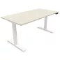 LUTZ 2 épaisseur 25MM│Bureau électrique simple motorisation - 3 mémoires de position - USB A+C
