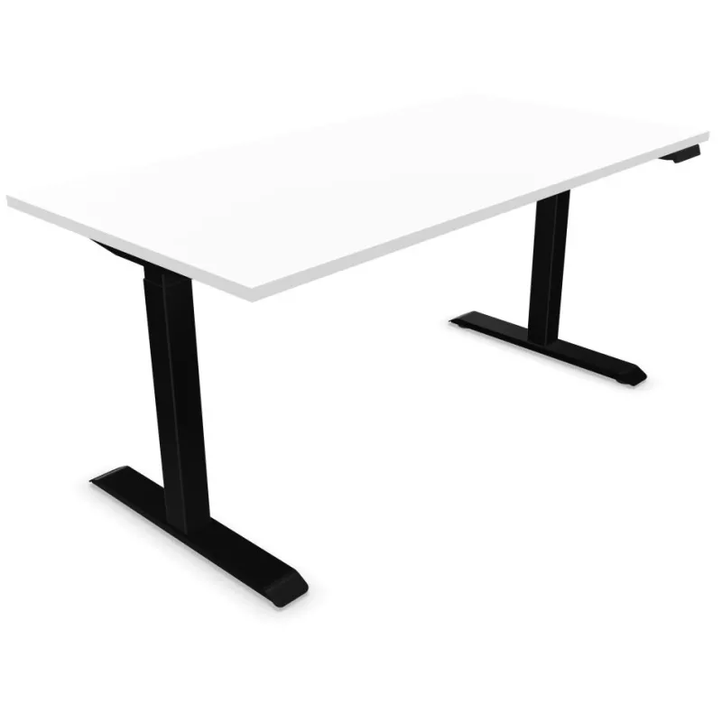 LUTZ 2 épaisseur 25MM│Bureau électrique simple motorisation - 3 mémoires de position - USB A+C