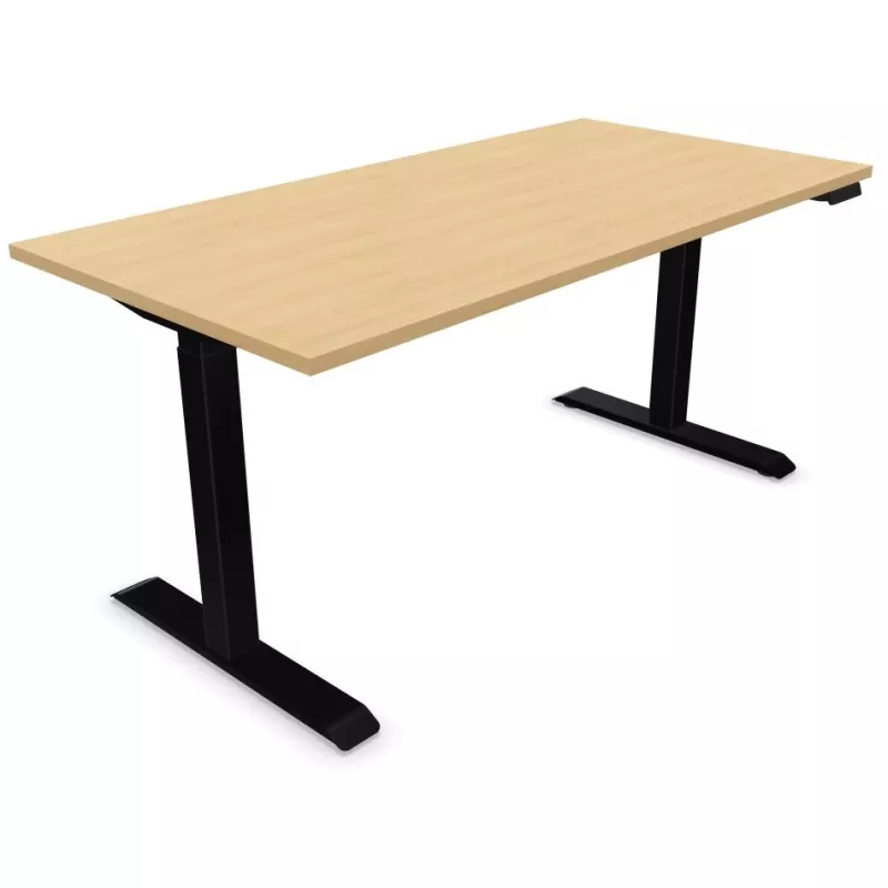 LUTZ 2 - 25MM│Bureau électrique simple motorisation - 3 mémoires de position - USB A+C