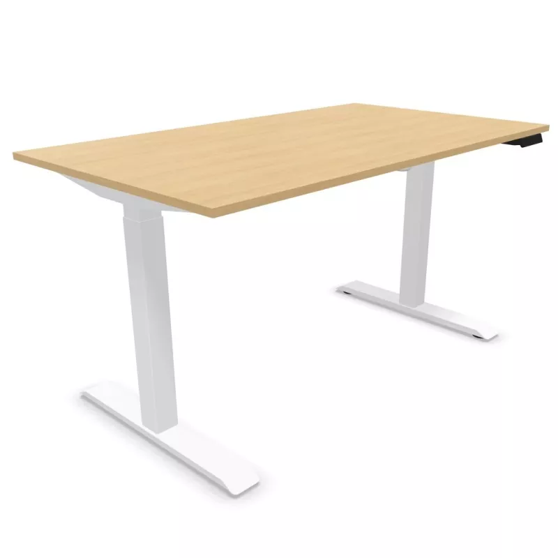 LUTZ 2 - 19MM│Bureau électrique simple motorisation - 3 mémoires de position - USB A+C