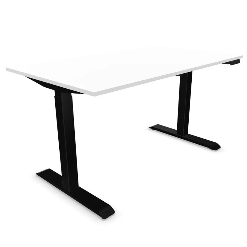 LUTZ 2 - 19MM│Bureau électrique simple motorisation - 3 mémoires de position - USB A+C