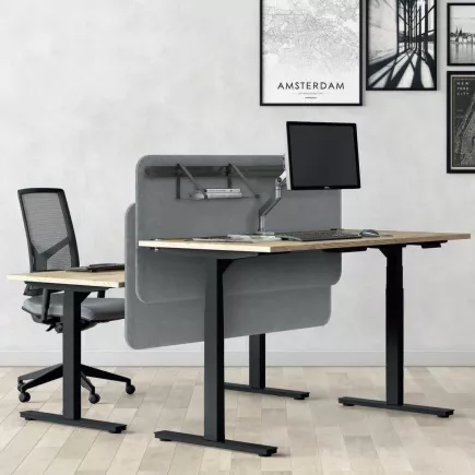AXEL 2│Bureau électrique - p 80 cm - 4 mémoires double motorisation