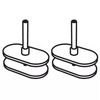 TWINS│JEU DE 2 Pinces panneaux écran - structure partagée