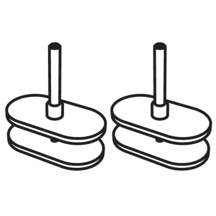 TWINS│JEU DE 2 Pinces panneaux écran - structure partagée