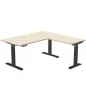 AXEL 2│Gamme bureau électrique avec retour 60 cm - Triple motorisation