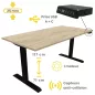 LUTZ 2 - 25MM│Bureau électrique simple motorisation - 3 mémoires de position - USB A+C