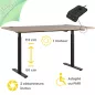 FLEX UP ONE│Bureau électrique 1 moteur - Commande simple