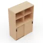 KARA RANGEMENT│Armoire Hauteur 144 x Largeur 100 cm - 2 portes coulissantes + 4 niches ouvertes│4 coloris à choix KARA RANGEMENT│Armoire Hauteur 144 x Largeur 100 cm - 2 portes coulissantes + 4 niches ouvertes│4 coloris à choix