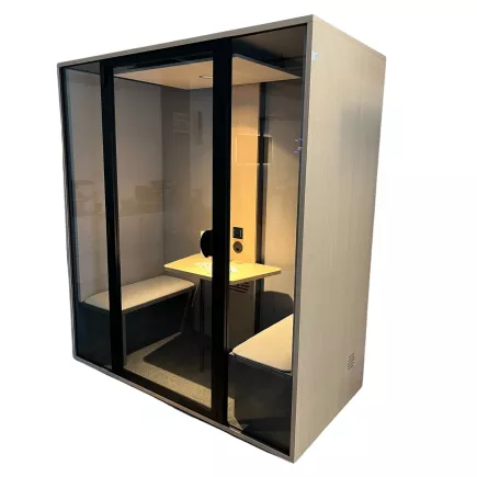 ESSENTIELLE DUO│Modèle M│2 personnes│Cabine acoustique pleine ou vitré