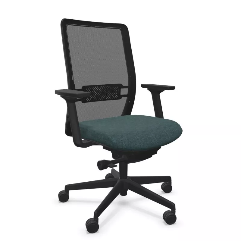 VOLT BLACK│Fauteuil de travail structure noire - Dossier résille VOLT BLACK│Fauteuil de travail structure noire - Dossier résille
