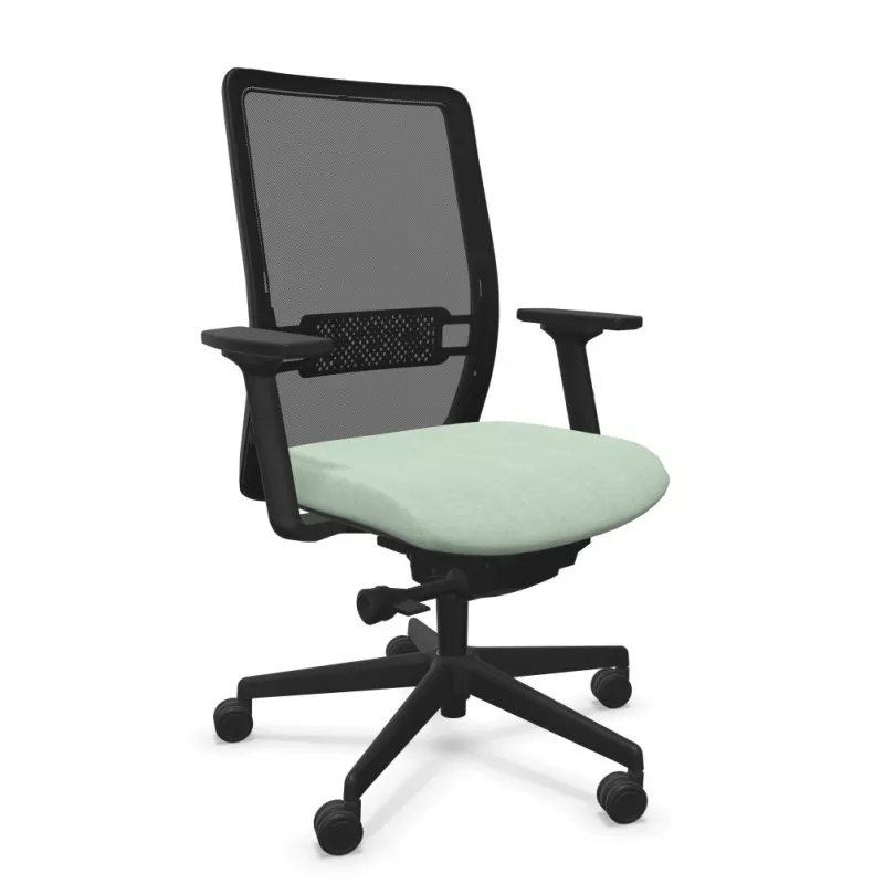 VOLT BLACK│Fauteuil de travail structure noire - Dossier résille VOLT BLACK│Fauteuil de travail structure noire - Dossier résille