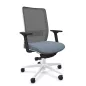 VOLT WHITE│Fauteuil de travail structure blanche - Dossier résille