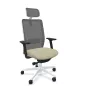 VOLT WHITE│Fauteuil de travail structure blanche avec têtière - Dossier résille VOLT WHITE│Fauteuil de travail structure blanche avec têtière - Dossier résille
