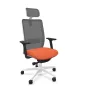 VOLT WHITE│Fauteuil de travail structure blanche avec têtière - Dossier résille VOLT WHITE│Fauteuil de travail structure blanche avec têtière - Dossier résille