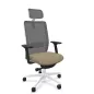 VOLT WHITE│Fauteuil de travail structure blanche avec têtière - Dossier résille VOLT WHITE│Fauteuil de travail structure blanche avec têtière - Dossier résille