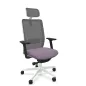 VOLT WHITE│Fauteuil de travail structure blanche avec têtière - Dossier résille VOLT WHITE│Fauteuil de travail structure blanche avec têtière - Dossier résille