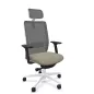 VOLT WHITE│Fauteuil de travail structure blanche avec têtière - Dossier résille VOLT WHITE│Fauteuil de travail structure blanche avec têtière - Dossier résille