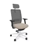 VOLT WHITE│Fauteuil de travail structure blanche avec têtière - Dossier résille VOLT WHITE│Fauteuil de travail structure blanche avec têtière - Dossier résille