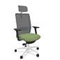 VOLT WHITE│Fauteuil de travail structure blanche avec têtière - Dossier résille VOLT WHITE│Fauteuil de travail structure blanche avec têtière - Dossier résille